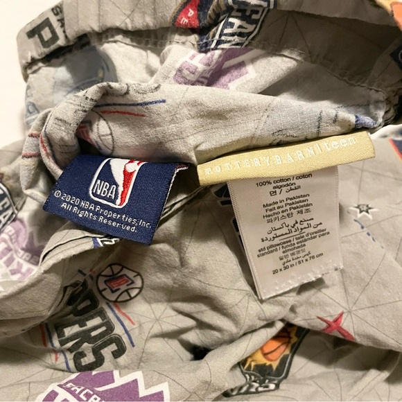 Pottery Barn Teen NBA Western Conference Pillow Case x2 - Picture 9 of 16